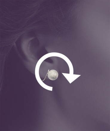 Boucles d'oreilles clip solitaire rhodié