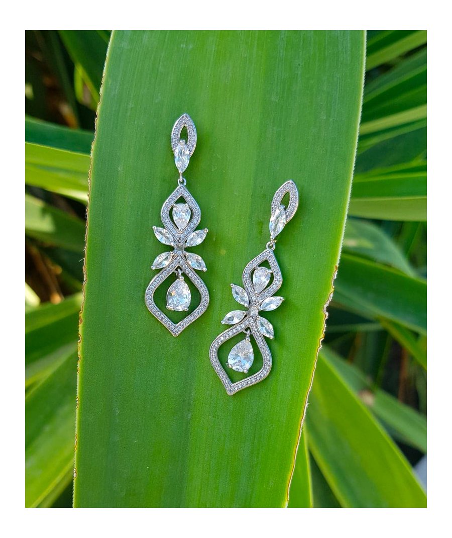 Boucles oreilles clip strass mariage