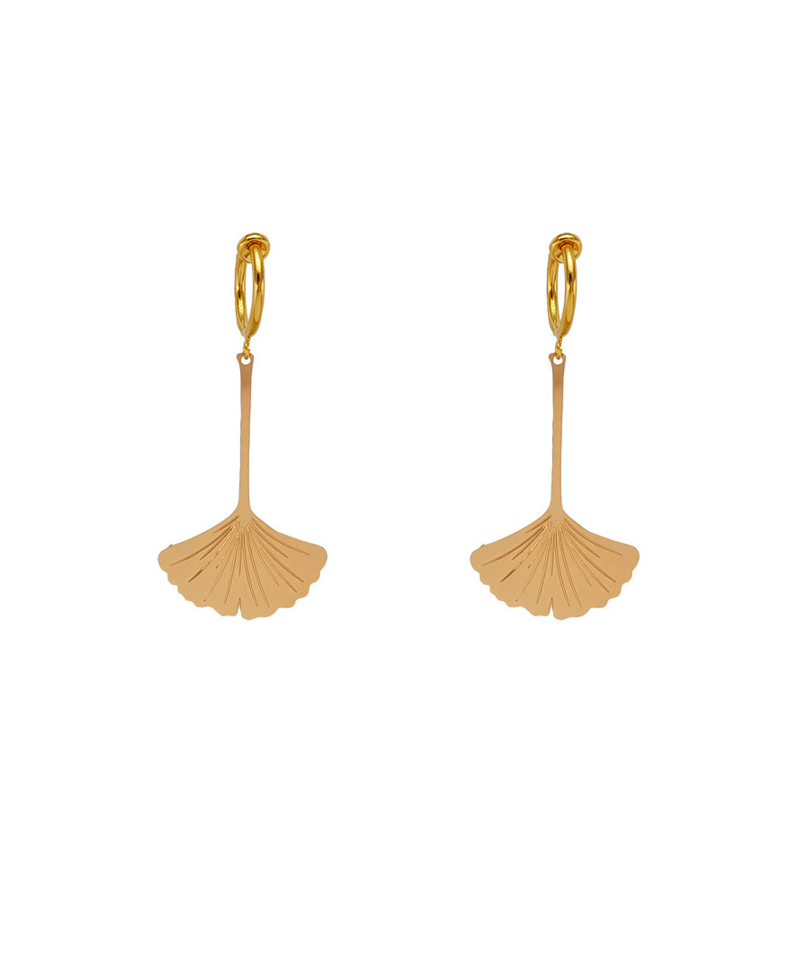 Boucles d'oreilles clip lotus doré