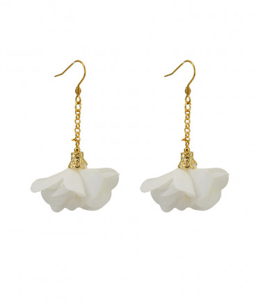 Boucles d'oreilles fleur mariage
