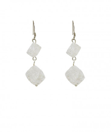 Boucles oreilles cristal de roche