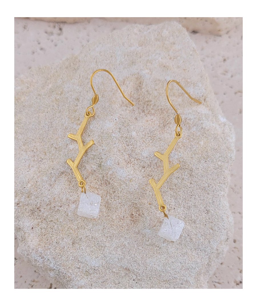 Boucles oreilles cristal de roche