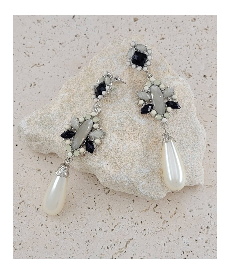 Boucles oreilles perle soirée