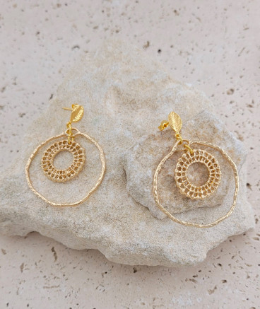Boucles d'oreilles filigrane anneau
