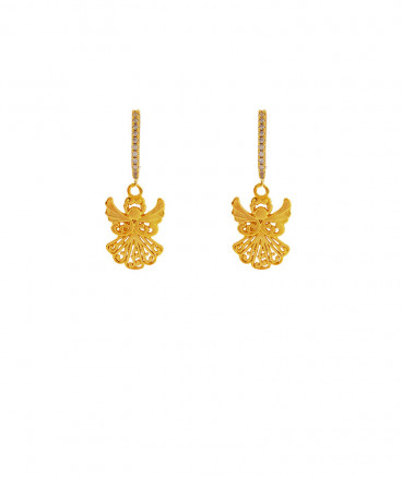 Boucles d'oreilles clip ange