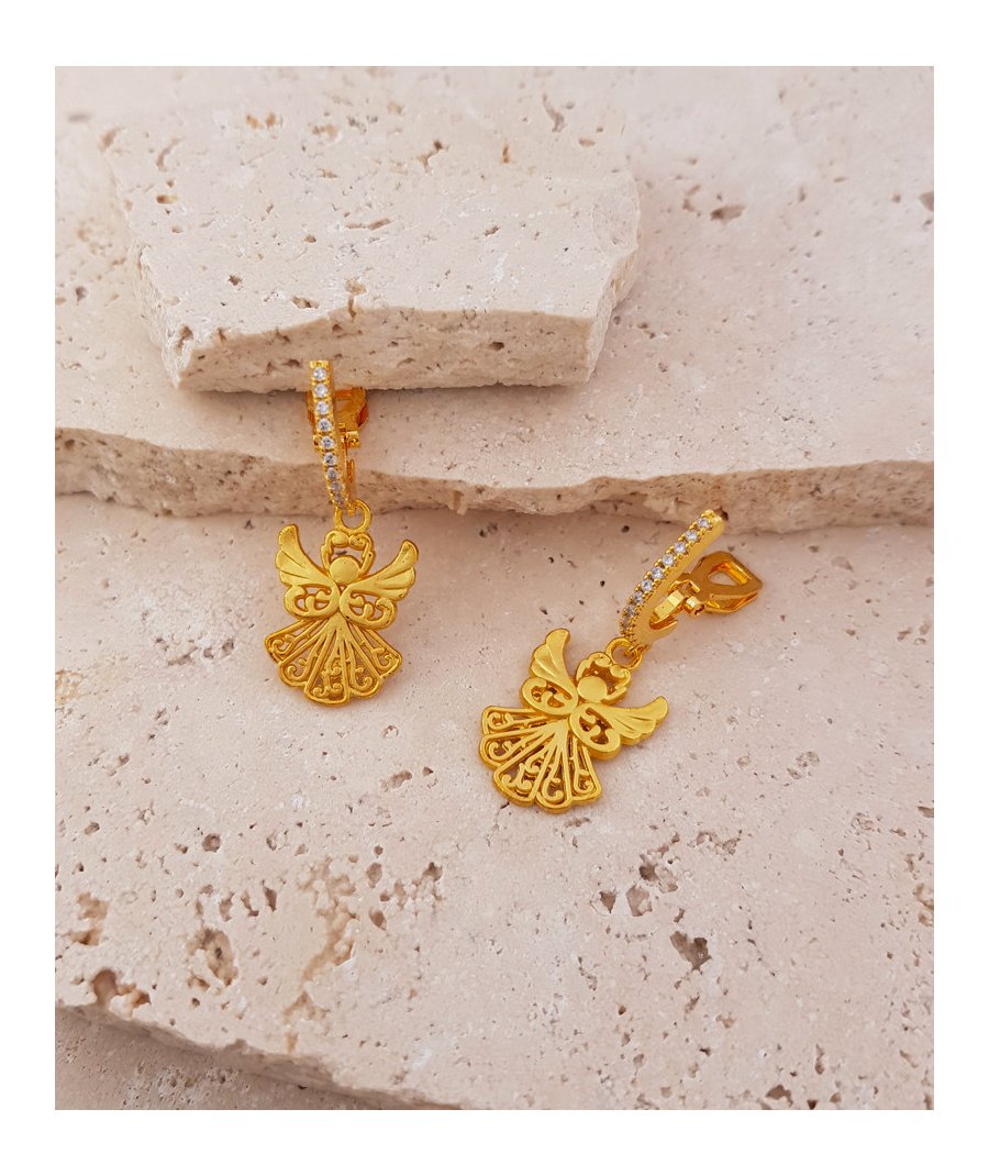 Boucles d'oreilles clip ange