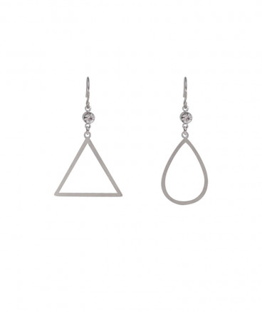 Boucles d'oreilles asymétriques géométriques