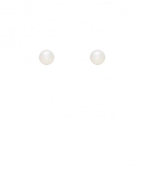Boucles oreilles clip rhodiées perle 1 cm