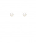 Boucles oreilles clip rhodiées perle 1 cm