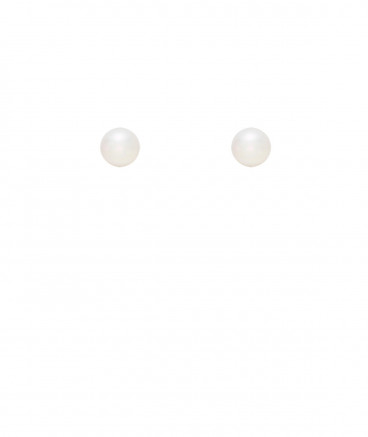 Boucles oreilles clip dorées perle 1 cm