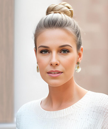 Boucles d'oreilles clip petit coquillage nacre