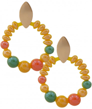 Boucles oreilles clips acidulées