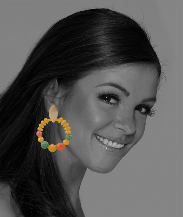 Boucles oreilles clips acidulées
