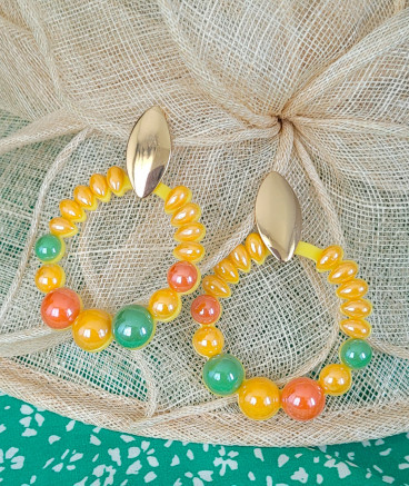 Boucles oreilles clips acidulées