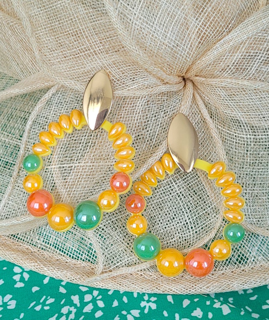 Boucles oreilles clips acidulées