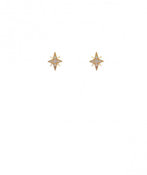 Boucles oreilles clips étoile dorée filles