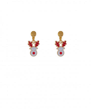 Boucles d'oreilles à clips renne de Noël pour filles  - Pépita by Tara Pépita