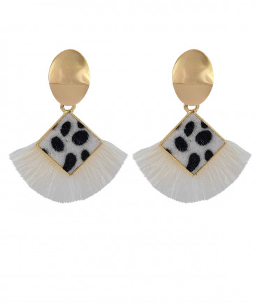 Boucles d'oreilles à clip vache