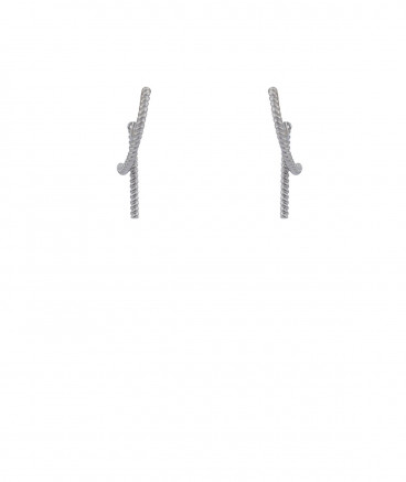 Boucles d'oreilles clip piercing look sans trou rhodié  - L'Ultra-confort par Tara Pépita