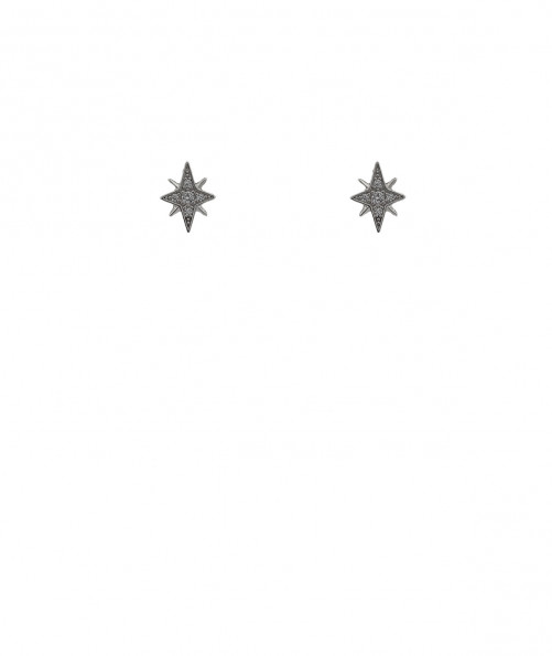 Boucles oreilles clips étoile zircon rhodiée