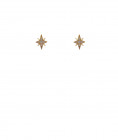 Boucles oreilles clips étoile zircon dorée