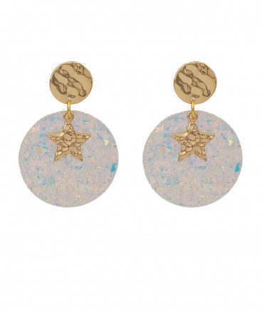 Boucles oreilles clips lumière