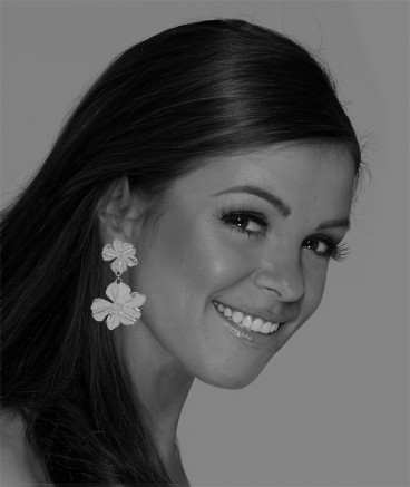 Boucles d'oreilles clip acier fleurs
