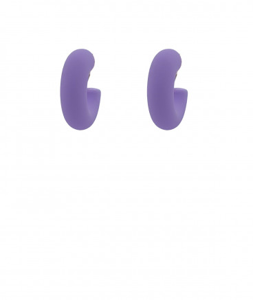 Créoles non percées lilas