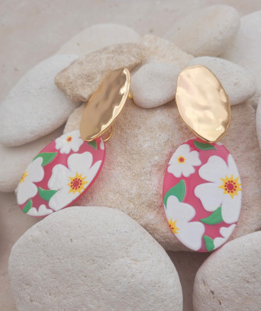 Boucles oreilles fleurs