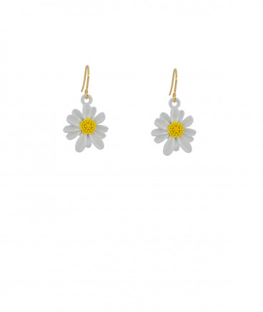 Boucles d'oreilles pâquerette