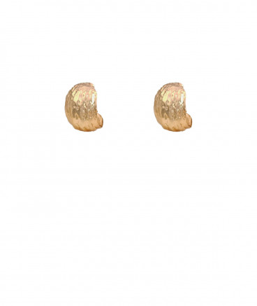 Boucles d'oreilles créoles clips dorées larges