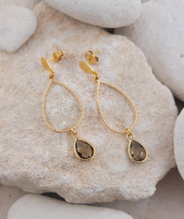 Boucles d'oreilles topaze