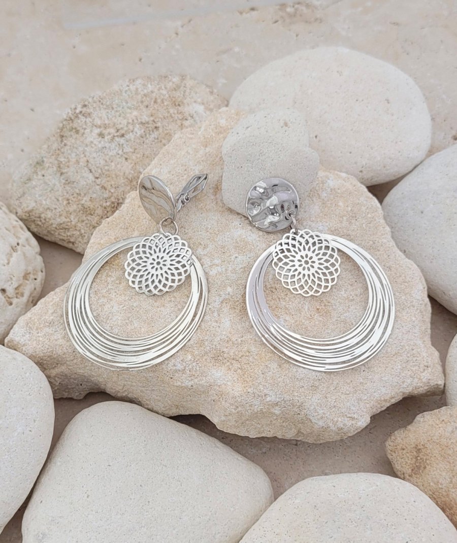 Boucles D'oreilles Clips Vintage Légères - 15 Styles Disponibles, En PVC, Origine France