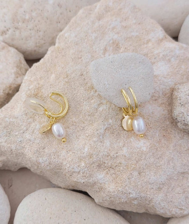 Boucles d'oreilles Ear cuff non percé doré