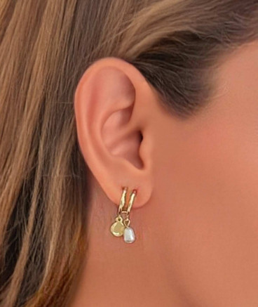 Boucles d'oreilles Ear cuff non percé doré