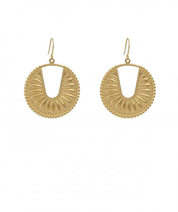 Boucles oreilles égyptiennes dorées