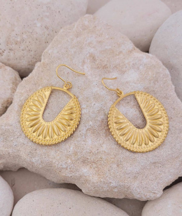 Boucles oreilles égyptiennes dorées