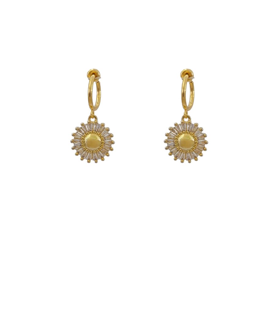 Boucles D'oreilles Pendantes Clips - Perles Bleu Marine Et Blanc - Alliage