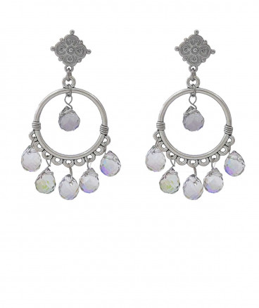 Boucles oreilles cristal