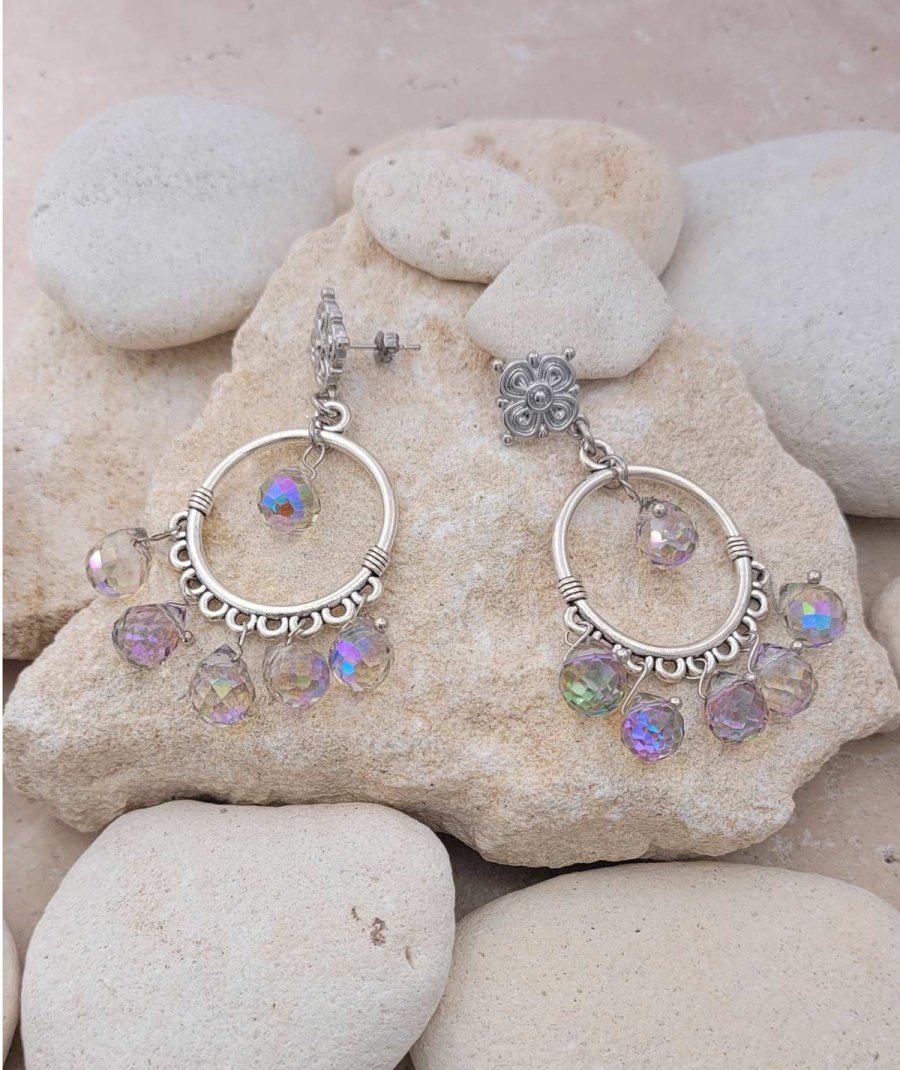 Boucles oreilles cristal