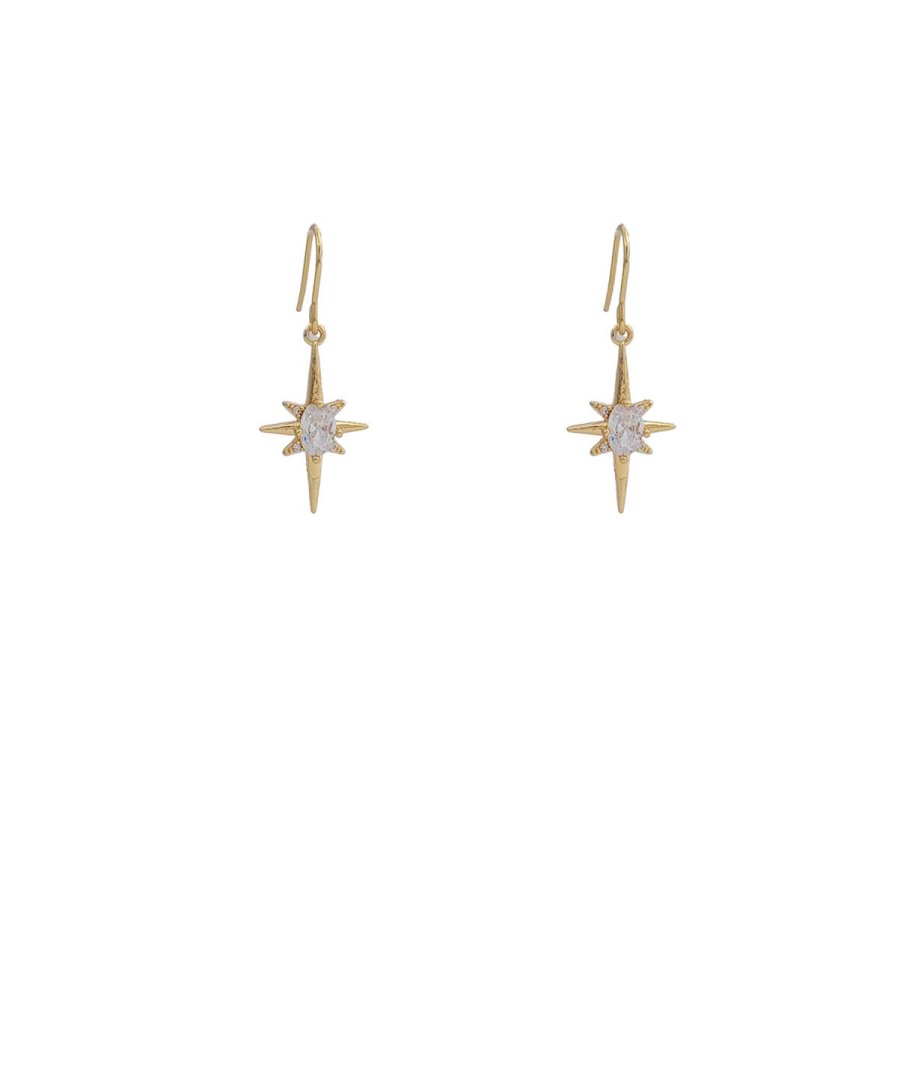 Boucles D'oreilles Étoile De David - Argent Sterling Avec Marguerite