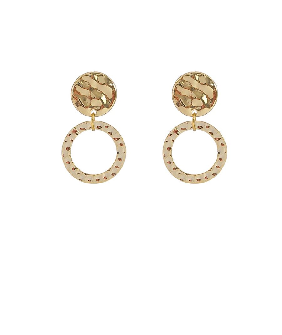 Paire De Boucles D'oreilles Clip Dorées - Réf 09712J - Occasion