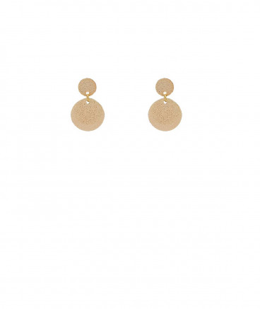 Boucles d'oreilles médailles dorées