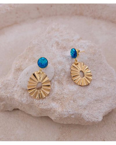 Boucles d'oreilles ondulées