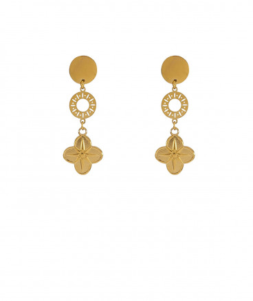 Boucles d'oreilles à clips  dorées, classiques et élégantes pour oreilles non percées - L'ultra-confort par Tara Pépita