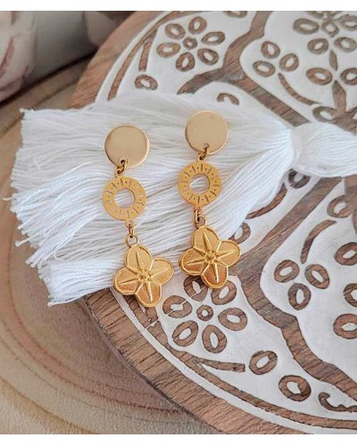 Boucles d'oreilles à clips  dorées, classiques et élégantes pour oreilles non percées - L'ultra-confort par Tara Pépita