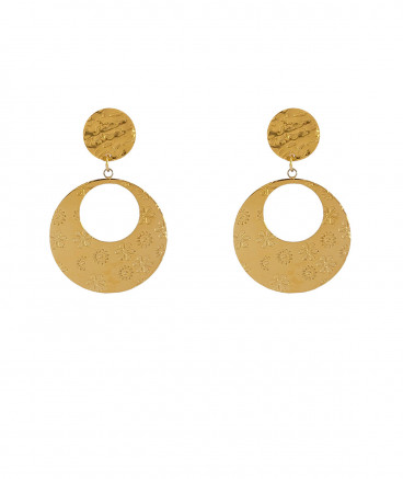 Petites boucles d'oreilles à clips classiques avec une créole à porter quotidiennement  - L'ultra-confort par Tara Pépita