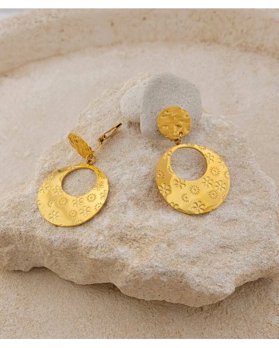 Petites boucles d'oreilles à clips classiques avec une créole à porter quotidiennement  - L'ultra-confort par Tara Pépita