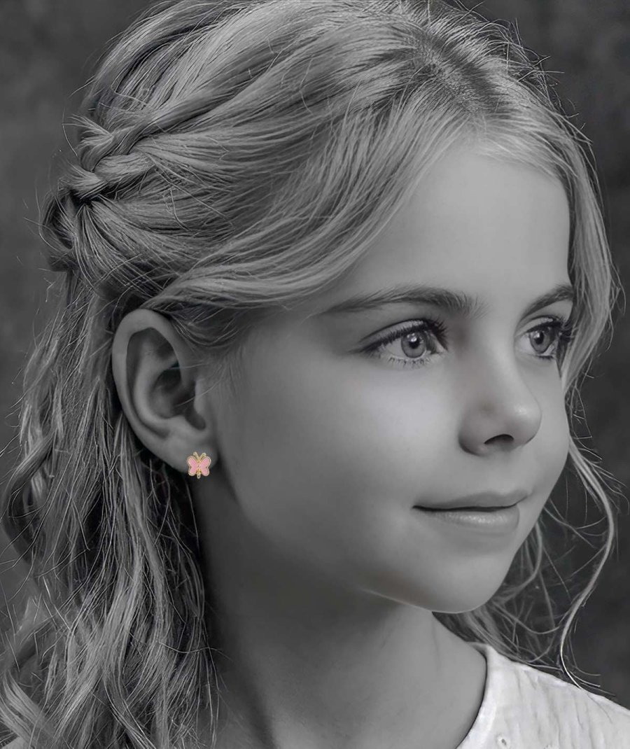 HMCEY 6 Paires Boucle D'Oreille Enfant Fille,Clips Oreilles Non Percées,Princesse Boucle Oreille Sans Trou,Hypoallergéniques Boucles D'Oreilles Mode,Clip On Earrings Kids pour Cadeau Accessoire