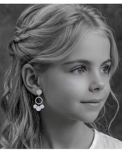 Boucles oreilles à clip orientales en acier pour les filles qui veulent faire comme maman